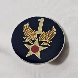 VINTAGE US MILITARY 1ST AIR CORPS AIR FORCE USAF INSIGNIA LAPEL HAT PIN